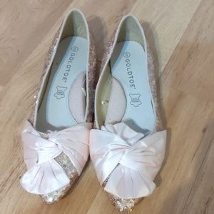 Sparkle bow flats new with tags